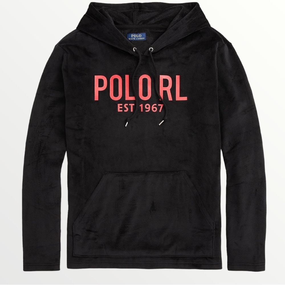 NWT! Mens Polo Ralph Lauren velour hoodie $70 retail!